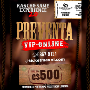 RANCHO SAMY EXPERIENCE 2.0 VIP